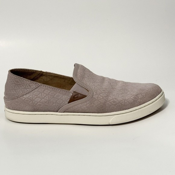 OLUKAI Pahuea Women’s Size 9 Pink Slip On Suede Loafer Sneaker Slipper Shoes - Picture 7 of 14